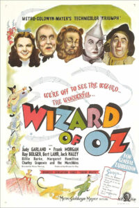 Le Chaudron de Morrigann: "The Wizard of Oz" - Affiche MGM originale